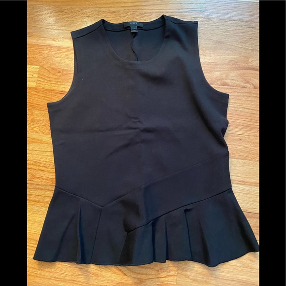 J. CREW Structured Flutter Hem Top - Picture 4 of 13
